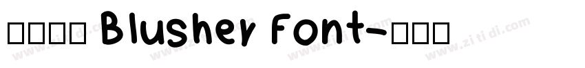 免费获取 Blusher Font字体转换